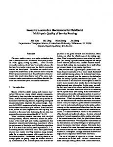 Resource Reservation Mechanisms for Distributed