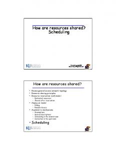 Resource Scheduling