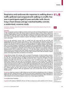 Respiratory and cardiovascular responses to walking ... - The Lancet