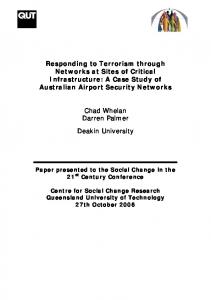 Responding to Terrorism through Networks at Sites of ... - QUT ePrintshttps://www.researchgate.net/.../publication/...security.../Responding-to-terrorism-thro...