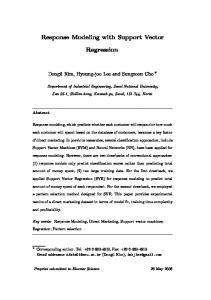 Response Modeling with Support Vector Regression - Semantic Scholar