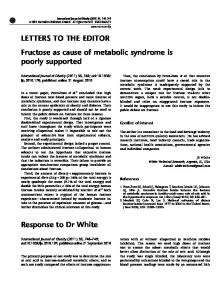 Response to Dr White - Nature