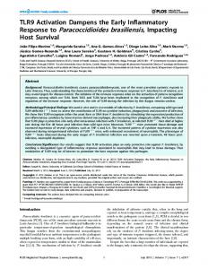 Response to Paracoccidioides brasiliensis, Impacting - PLOS