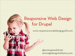 Responsive Web Design for Drupal