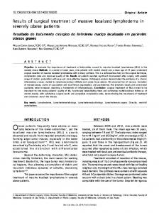 Results of surgical treatment of Results of surgical treatment ... - SciELO