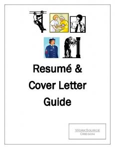 Resume and Cover Letter Guide