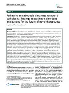 Rethinking metabotropic glutamate receptor 5 ... - ScienceOpen