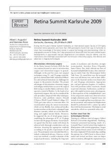 Retina Summit Karlsruhe 2009