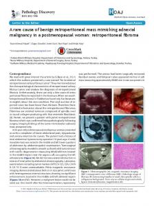retroperitoneal fibroma - Herbert Publications