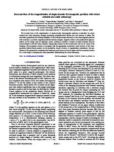 Reversal time of the magnetization of single