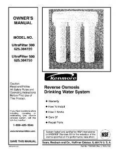 Reverse Osmosis Drinking Water System