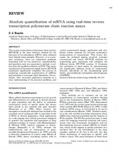 REVIEW Absolute quantification of mRNA using ... - Gene Quantification