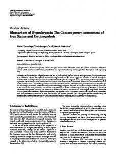 Review Article Biomarkers of Hypochromia: The ... - BioMedSearch