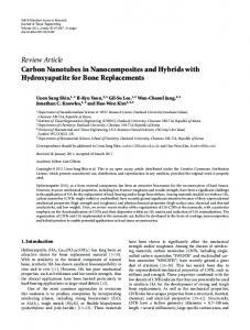 Review Article Carbon Nanotubes in Nanocomposites ... - ScienceOpen