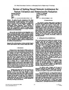 Review of Spiking Neural Network Architecture for ... - IEEE Xplore