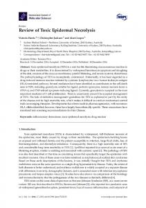 Review of Toxic Epidermal Necrolysis - MDPI
