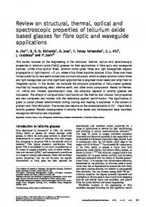 Review on structural, thermal, optical and ...