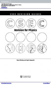 Revision for Physics - Assets - Cambridge University Press