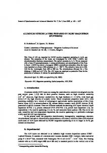 rf magnetron sputtering