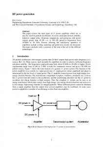 RF power generation - arXiv