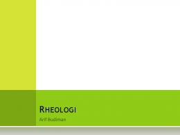 RHEOLOGI - Blogs Unpad