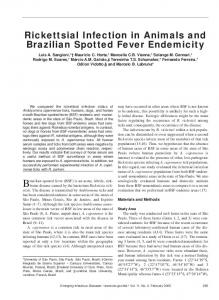 Rickettsial Infection in Animals and Brazilian Spotted ... - BioMedSearch