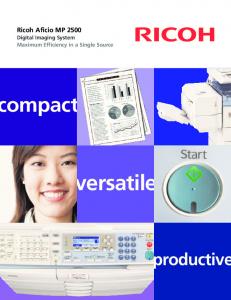 Ricoh Aficio MP 2500