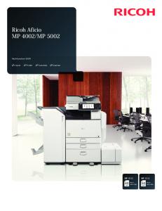 Ricoh Aficio MP 4002/MP 5002 - Columbia University Print Services