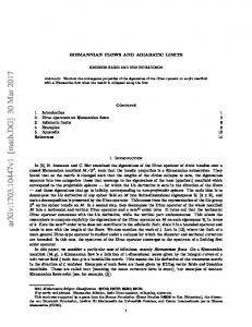 Riemannian flows and adiabatic limits