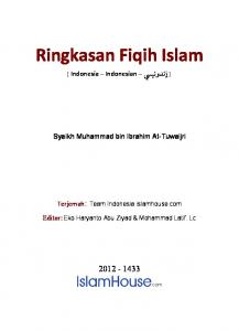 Ringkasan Fiqih Islam (3) ( Bab Ibadah )