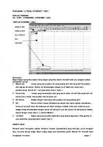 RINGKASAN TUTORIAL MICROSOFT EXCEL