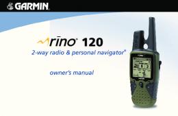 Rino 120 Owners Manual