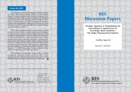 RIS Discussion Papers