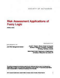 Risk Assessment Applications of Fuzzy Logic - SOA.org