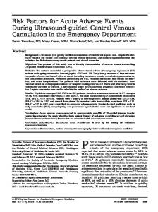 Risk Factors for Acute Adverse Events During ... - Wiley Online Library