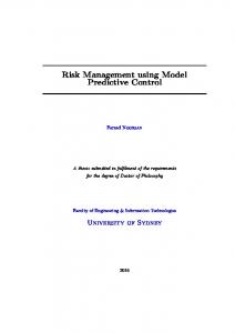 Risk Management using Model Predictive Control