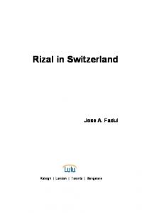 Rizal in Switzerland