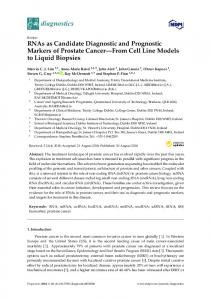 RNAs as Candidate Diagnostic and Prognostic Markers of ... - MDPI