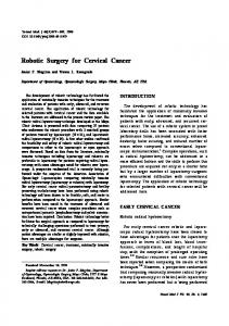 Robotic Surgery for Cervical Cancer