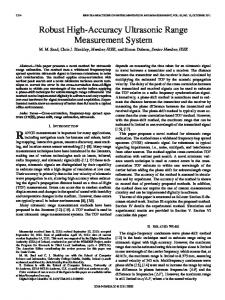 Robust High-Accuracy Ultrasonic Range Measurement System