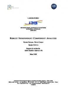 robust independent component analysis - Laboratoire I3S