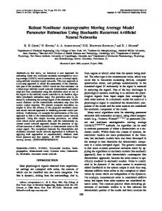 Robust Nonlinear Autoregressive Moving Average ... - Springer Link