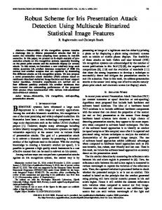 Robust Scheme for Iris Presentation Attack Detection ... - IEEE Xplore