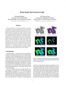 Robust Single-Shot Structured Light