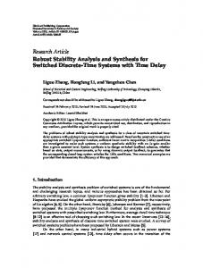 Robust Stability Analysis and Synthesis for