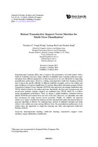 Robust Transductive Support Vector Machine for