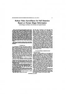 Robust Video Surveillance for Fall Detection ... - Semantic Scholar