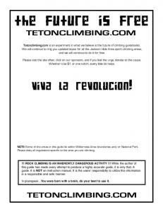 Rock Springs - TetonClimbing.com