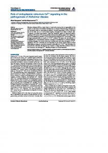 Role of endoplasmic reticulum Ca2+ signaling in