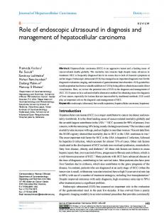 Role of endoscopic ultrasound in diagnosis and ... - Semantic Scholar